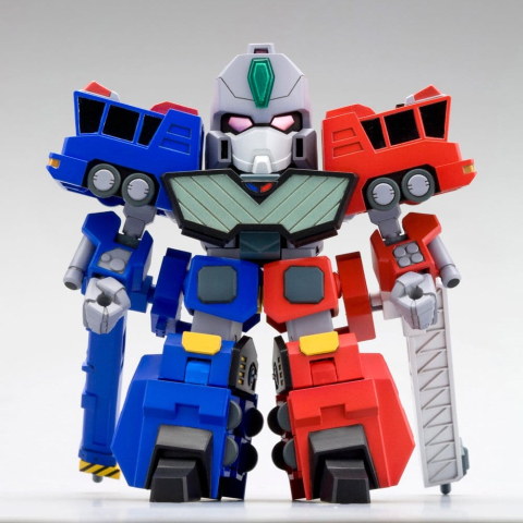 PRECOMENZI - The King of Braves GaoGaiGar D-Style Plastic Model Kit Cho Ryu Jin (Reproduction) 10 cm