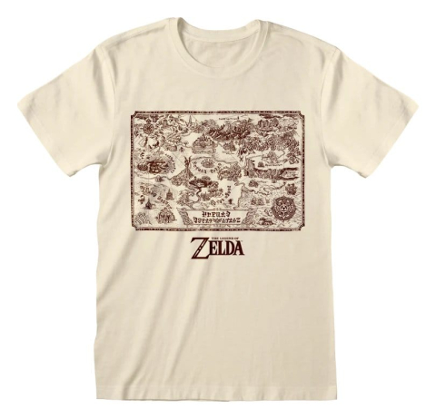 Fashion & Accessories - The Legend of Zelda T-Shirt Map Of Kingdom Size S