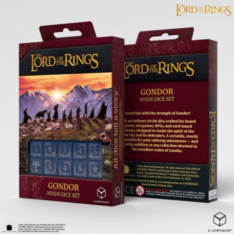 Games - The Lord of the Rings: 10 D6 Dice Set Gondor