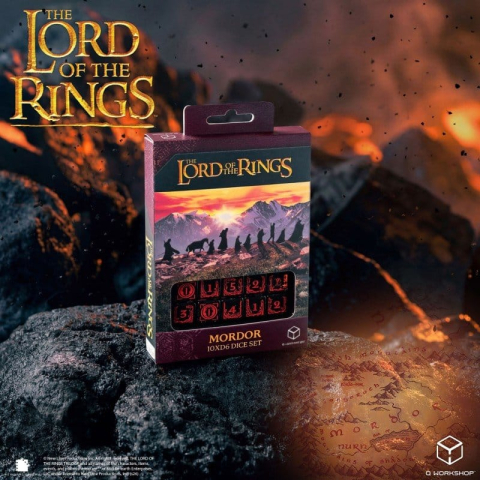 Games - The Lord of the Rings: 10 D6 Dice Set Mordor