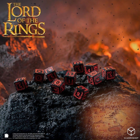 The Lord of the Rings: 10 D6 Dice Set Mordor [3]