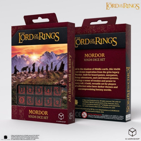 The Lord of the Rings: 10 D6 Dice Set Mordor [2]