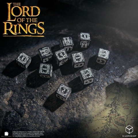 The Lord of the Rings: 10 D6 Dice Set Moria (Glow in the dark) [1]