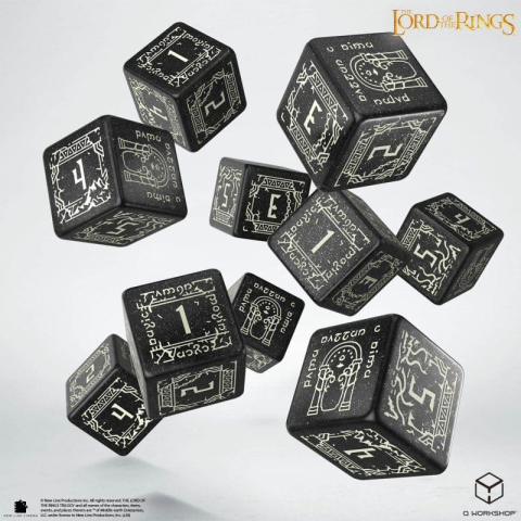 The Lord of the Rings: 10 D6 Dice Set Moria (Glow in the dark) [5]