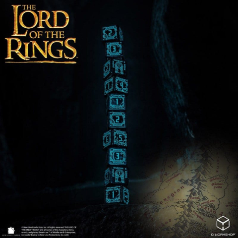 The Lord of the Rings: 10 D6 Dice Set Moria (Glow in the dark) [4]