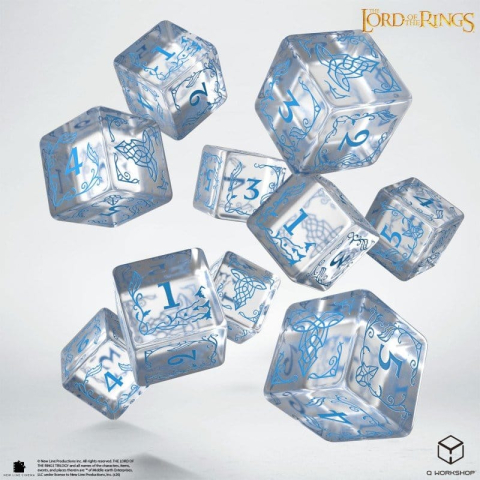 The Lord of the Rings: 10 D6 Dice Set Rivendell (Water) [3]