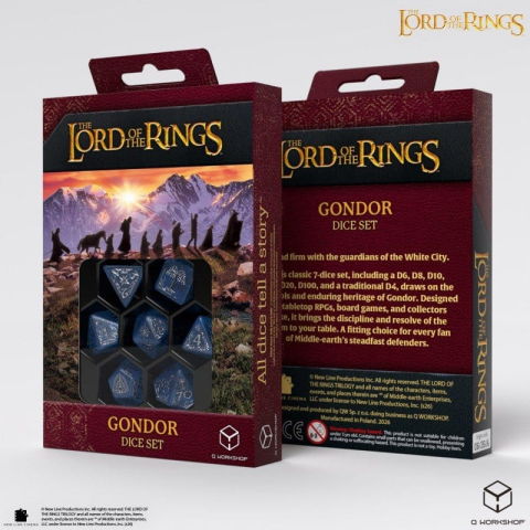 The Lord of the Rings Dice Set of 7 Gondor [6]