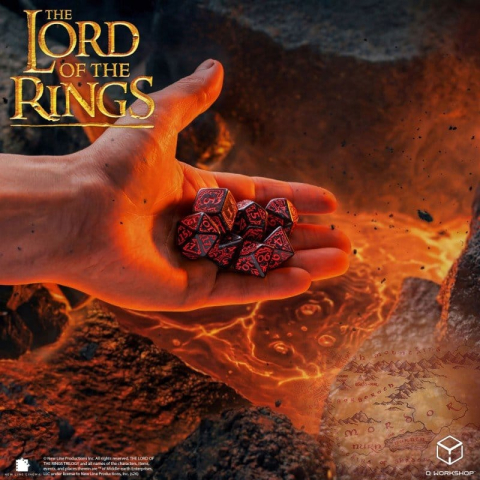 The Lord of the Rings Dice Set of 7 Mordor [8]