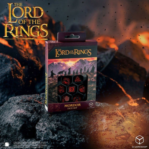 The Lord of the Rings Dice Set of 7 Mordor [7]