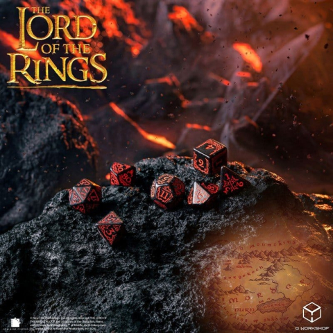 The Lord of the Rings Dice Set of 7 Mordor [6]