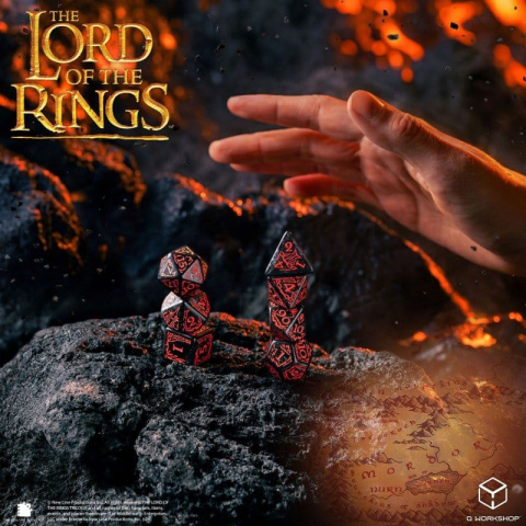 Games - The Lord of the Rings Dice Set of 7 Mordor