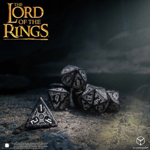 The Lord of the Rings Dice Set of 7 Moria (Glow in the Dark) [6]