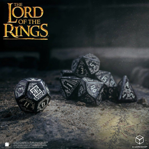 The Lord of the Rings Dice Set of 7 Moria (Glow in the Dark) [8]