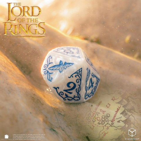 The Lord of the Rings Dice Set of 7 Rivendell (Stone) [5]