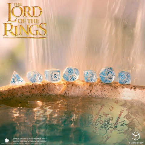 The Lord of the Rings Dice Set of 7 Rivendell (Water) [1]