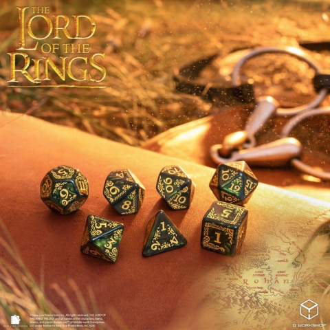 The Lord of the Rings Dice Set of 7 Rohan [3]