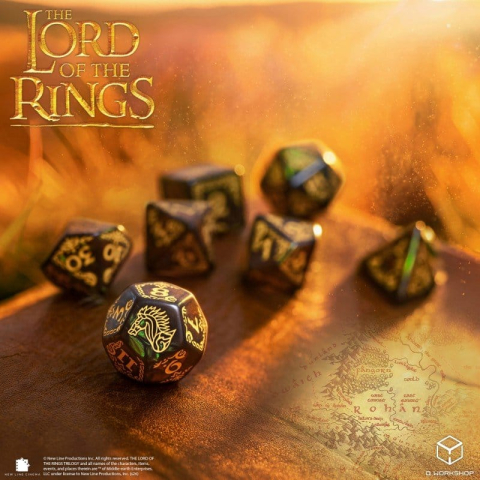 The Lord of the Rings Dice Set of 7 Rohan [6]