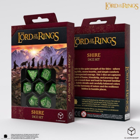 The Lord of the Rings Dice Set of 7 Shire [8]
