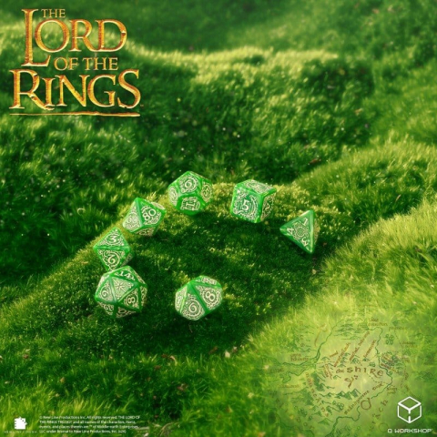The Lord of the Rings Dice Set of 7 Shire [2]