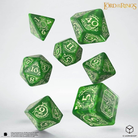 The Lord of the Rings Dice Set of 7 Shire [9]