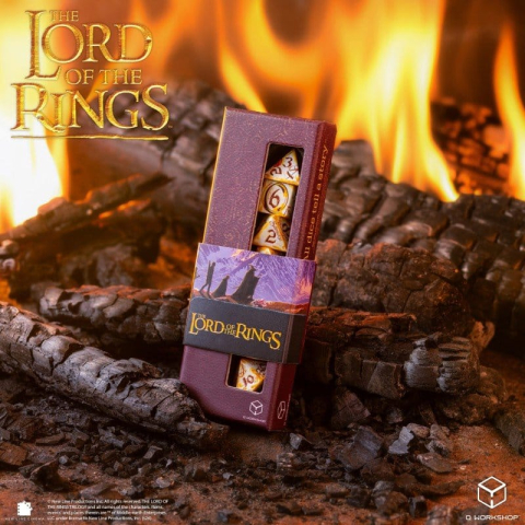 The Lord of the Rings Full Art Dice Set of 7 Ring-bearers (Whitefire Radiance) [8]