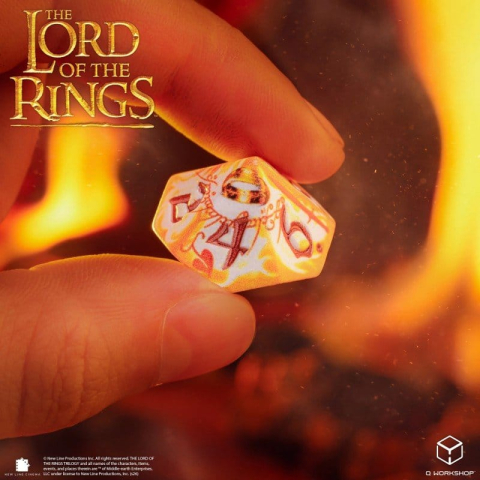 The Lord of the Rings Full Art Dice Set of 7 Ring-bearers (Whitefire Radiance) [5]