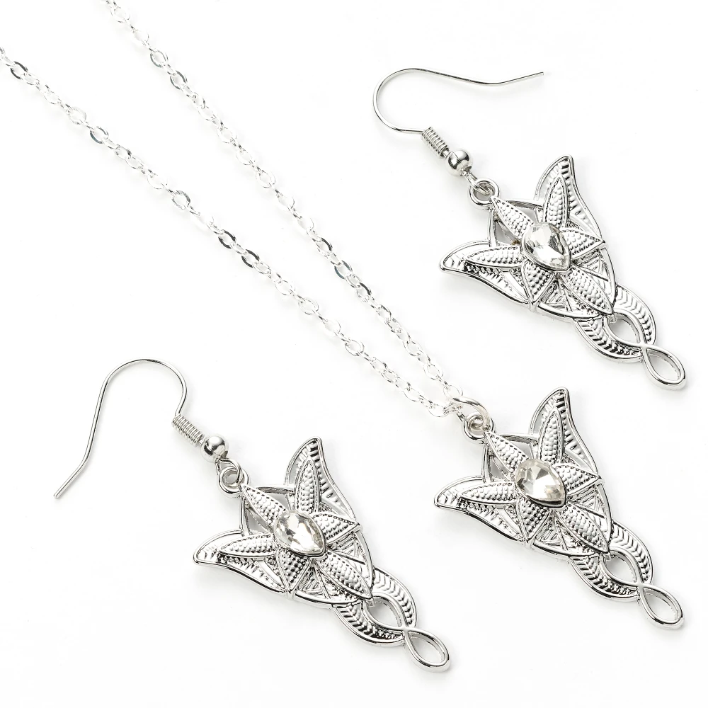 The Lord of the Rings Gift Set Evenstar Necklace & Earrings - Set Bijuterii Oficial [1]