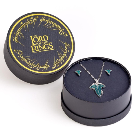 Pop Culture - The Lord of the Rings Leaf of Lorien Gift Set Necklace & Earrings - Set Bijuterii Oficial