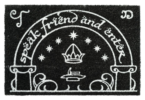PRECOMENZI - The Lord of the Rings Luminescent Door Mat