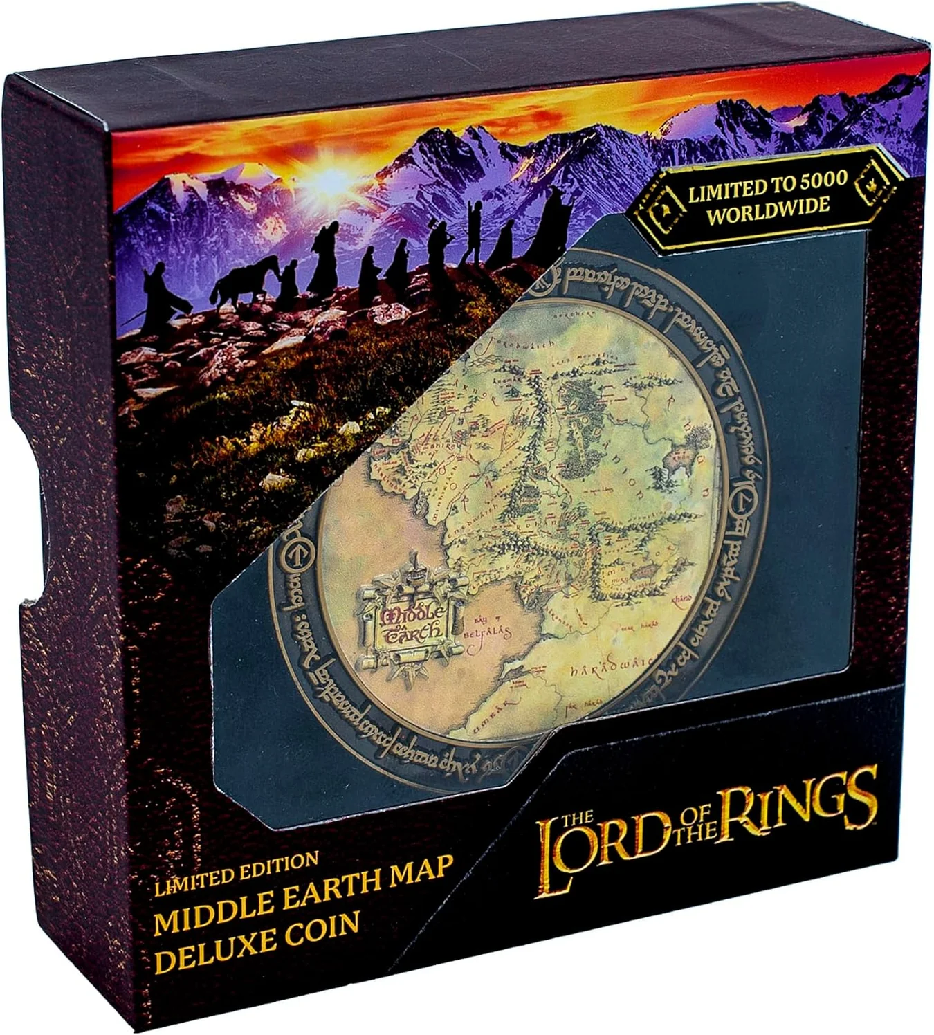 Pop Culture - The Lord of the Rings Middle-earth Map Collector's Coin Limited Edition