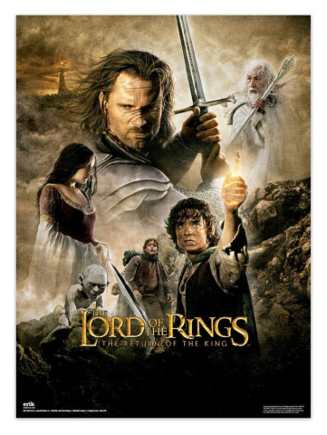 PRECOMENZI - The Lord of the Rings Poster 38 x 52 cm Set of 2