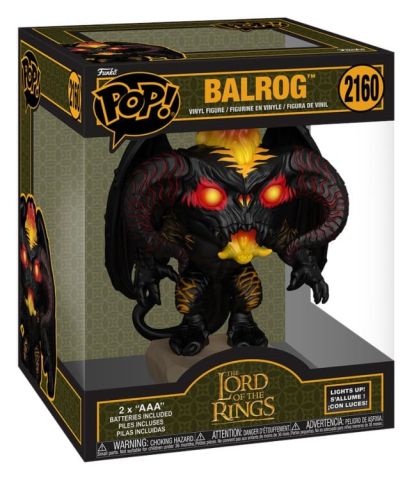 PRECOMENZI - The Lord of the Rings Super Sized POP! Animation Vinyl Figure Balrog 15 cm