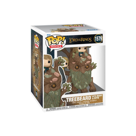 PRECOMENZI - The Lord of the Rings Super Sized POP! Animation Vinyl Figure Treebeard with Merry & Pippin 15 cm