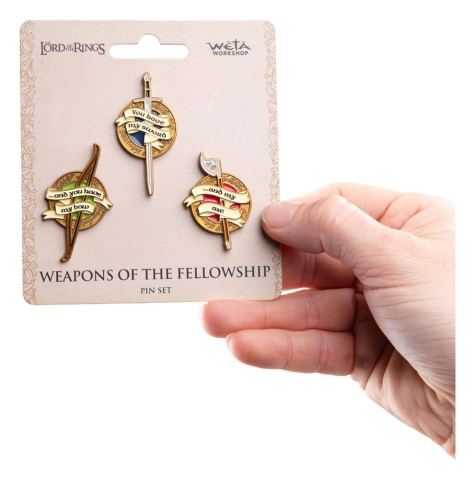 The Lord of the Rings Trilogy Pin Set Weapons of the Fellowship [0]