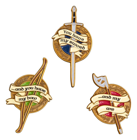 The Lord of the Rings Trilogy Pin Set Weapons of the Fellowship [2]