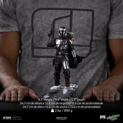 Collectibles - The Mandalorian & Grogu Art Scale Statue 1/10 The Mandalorian and Grogu 25 cm