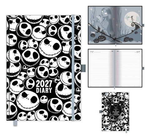 PRECOMENZI - The Nightmare Before Christmas A5 DTP Diary 2027 Skellington Avalanche