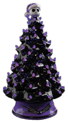 PRECOMENZI - The Nightmare Before Christmas Ceramic Christmas Tree with Lights Jack Skellington 30 cm