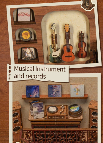 The Secret Rhythm - DIY Book Nook Kit cu LED [2]