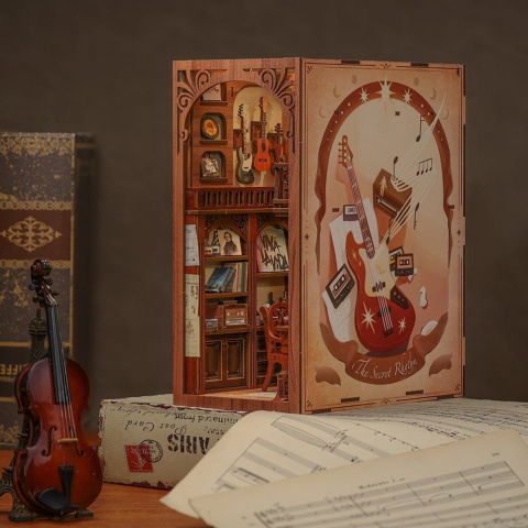 The Secret Rhythm - DIY Book Nook Kit cu LED [8]