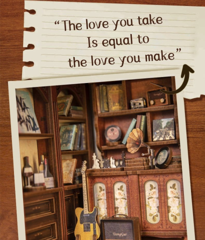 The Secret Rhythm - DIY Book Nook Kit cu LED [3]