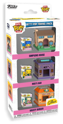 The Simpsons Bitty POP! Towns Vinyl Figure 3-Pack Springfield [8]