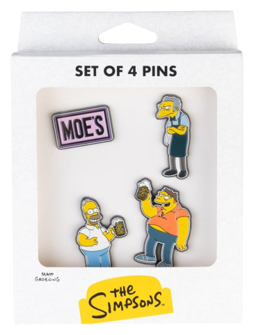 The Simpsons Pin Badges Set of 4 Moe's Tavern [6]