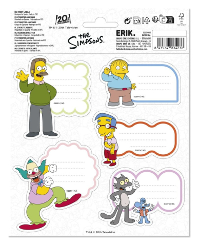 The Simpsons Premium Self-Adhesive Labels (10) [0]