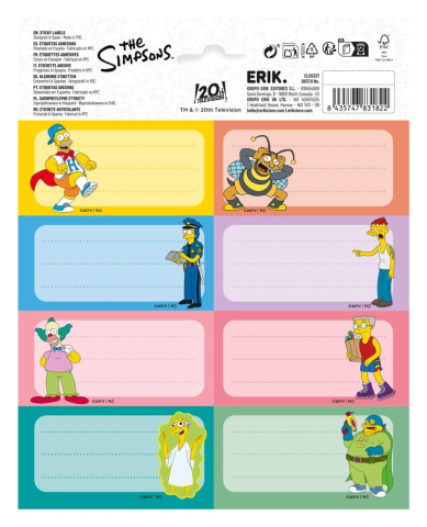 The Simpsons Self-Adhesive Labels (10) [0]
