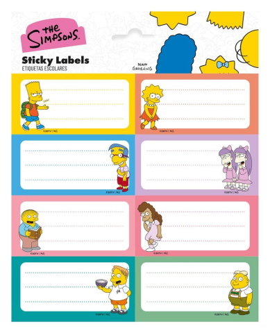 The Simpsons Self-Adhesive Labels (10) [1]
