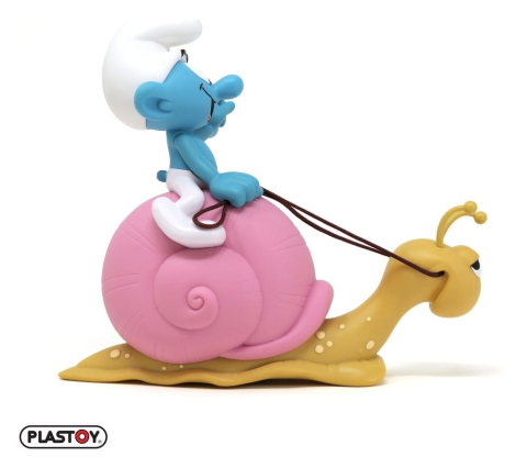 The Smurfs: Money Box Smurf on a Snail's Back 19 cm [3]