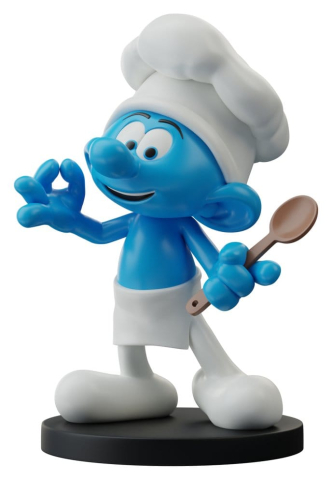 PRECOMENZI - The Smurfs Statue Chef Smurf 12 cm