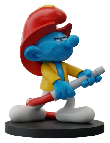 PRECOMENZI - The Smurfs Statue Fireman Smurf 12 cm