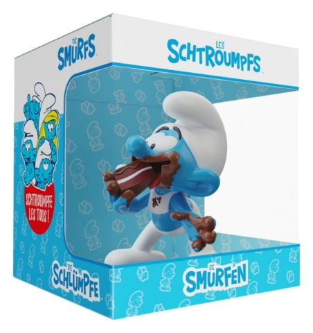 PRECOMENZI - The Smurfs Statue Greedy Smurf 10 cm